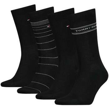 Chaussettes Tommy Hilfiger Four Pack Socks Gift Tin Set Black