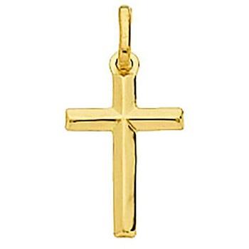 Pendentifs Brillaxis Pendentif croix or jaune 18 carats