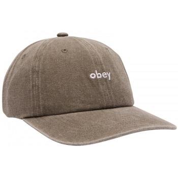 Casquette Obey Pigment lowercase 6 panel stra