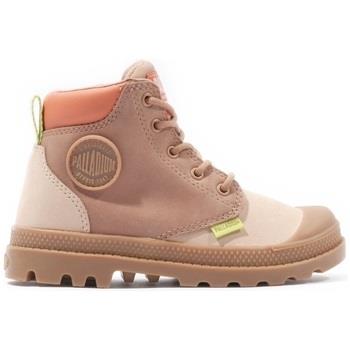 Bottes enfant Palladium Pampa HI Cuff Kids Boots - Beige Tan/Nude Brow...