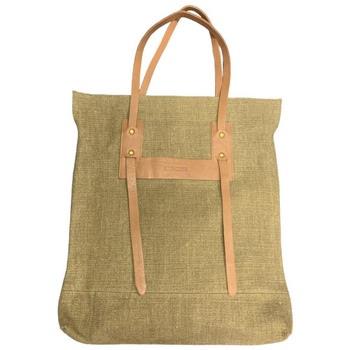 Sac Bandouliere Pare Gabia Cabas en Toile de Jute et Cuir