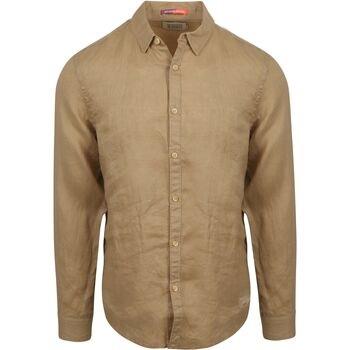 Chemise Scotch &amp; Soda Chemise De Lin Beige