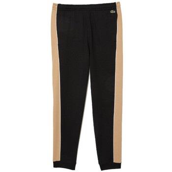 Pantalon Lacoste PANTALON DE SURVÊTEMENT COLOR-BLOCK NOIR ET MARRON