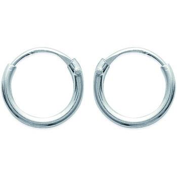 Bijoux piercing Brillaxis Créoles argent fil rond 1mm 8 mm