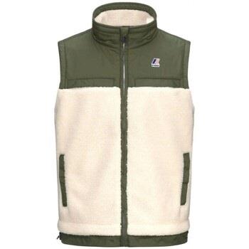 Blouson K-Way Gilet Le Vrai 30 Jile Orsetto Beige Cyprs Vert Arctique