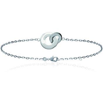 Bracelets Brillaxis Bracelet anneaux entrelacés argent