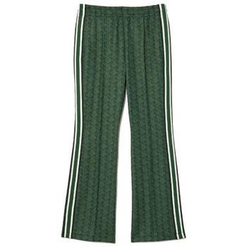 Pantalon Lacoste PANTALON DE SURVÊTEMENT FLARE MONOGRAMME FEMME VERT