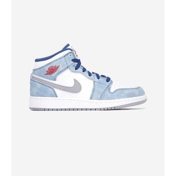 Baskets basses Air Jordan Jordan 1 mid French blue