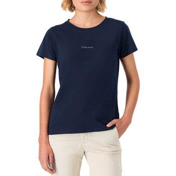 T-shirt Teddy Smith Tee Shirt RIBELLE Navy