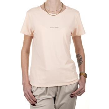 T-shirt Teddy Smith Tee Shirt RIBELLE Peach