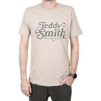 T-shirt Teddy Smith Tee Shirt GIANT Beige