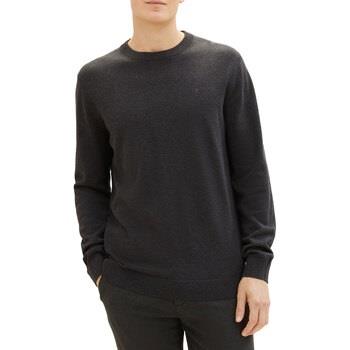 Pull Tom Tailor Pull CREW NECK BASIC Black Grey