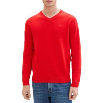 Pull Tom Tailor Pull V-NECK Red