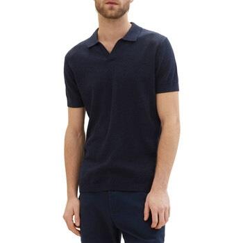 T-shirt Tom Tailor Polo Linen Sky Blue