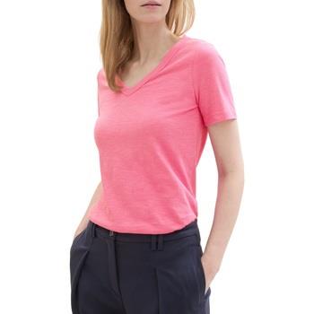 T-shirt Tom Tailor Tee-shirt Carmine Pink