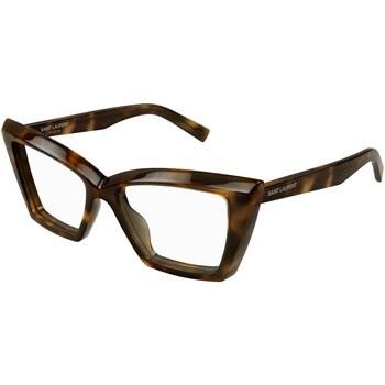 Lunettes de soleil Saint Laurent SL 657 OPT Cadres Optiques, Havana/Tr...