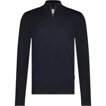 Sweat-shirt State Of Art Pull Half Zip Estate Marine