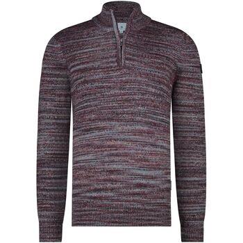 Sweat-shirt State Of Art Pull Half Zip Bordeaux Mélanger