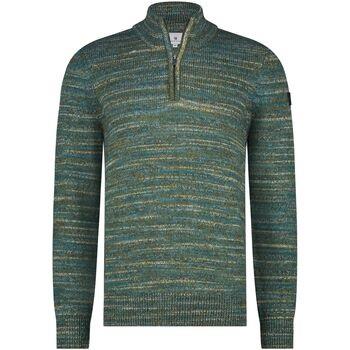 Sweat-shirt State Of Art Pull Col camionneur Vert Mélangé