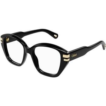 Lunettes de soleil Chloe CH0267O Cadres Optiques, Noir/Transparent, 51...