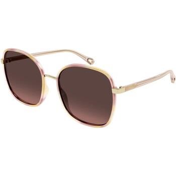 Lunettes de soleil Chloe CH0031S Lunettes de soleil, Havana/Rouge, 59 ...