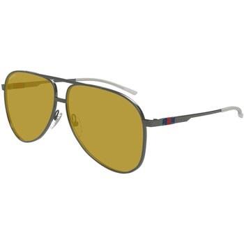 Lunettes de soleil Gucci GG1677S Lunettes de soleil, Ruthénium/Marron,...