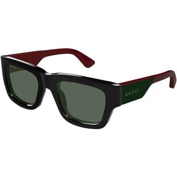 Lunettes de soleil Gucci GG1668S Lunettes de soleil, Noir/Vert, 52 mm