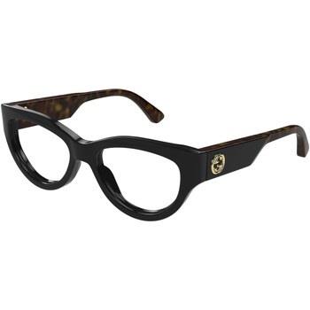 Lunettes de soleil Gucci GG1665O Cadres Optiques, Noir/Transparent, 53...