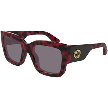 Lunettes de soleil Gucci GG1663S Lunettes de soleil, Havana/Violet, 52...