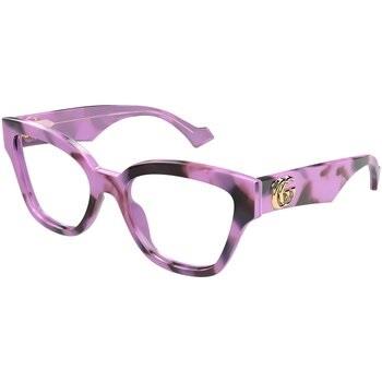 Lunettes de soleil Gucci GG1424O Cadres Optiques, Violet/Transparent, ...