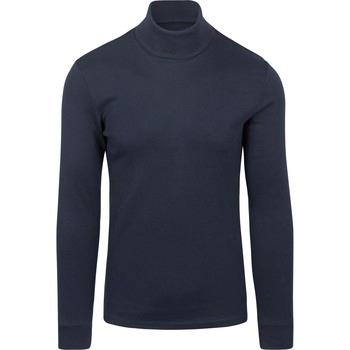 Sweat-shirt Marc O'Polo Pull Col Roulé Bleu Marine