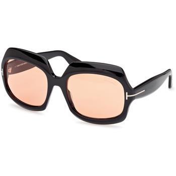 Lunettes de soleil Tom Ford FT1155 REN Lunettes de soleil, Noir/Marron...