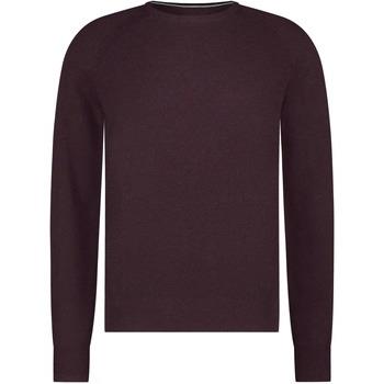 Sweat-shirt State Of Art Pull Structure Contrast Bordeaux