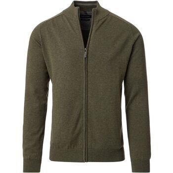 Sweat-shirt Casa Moda Cardigan Zippé Vert Olive