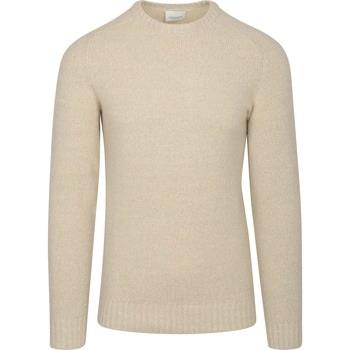 Sweat-shirt Profuomo Pull-over Laine Boiled Ecru