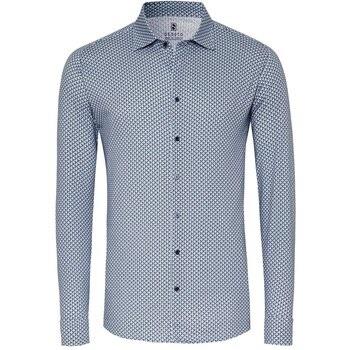 Chemise Desoto Chemise Impression New Moon Bleu