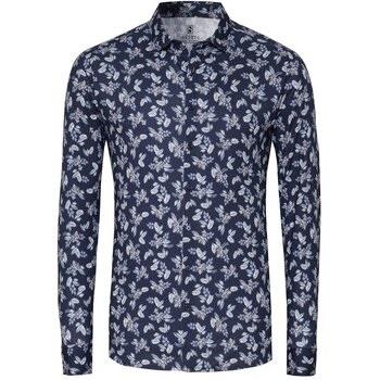 Chemise Desoto Chemise Impression Denim Blooming Marine