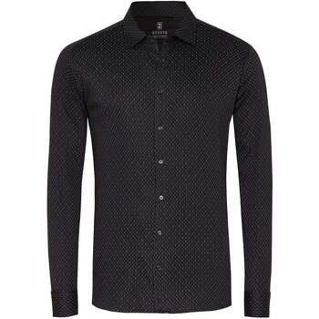 Chemise Desoto Chemise Impression Structure Noir