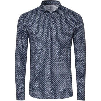 Chemise Desoto Chemise Impression Bubbles Marine