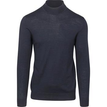 Sweat-shirt Profuomo Pull Turtleneck Merino Marine