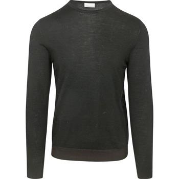 Sweat-shirt Profuomo Pull-over Laine Merinos Noir