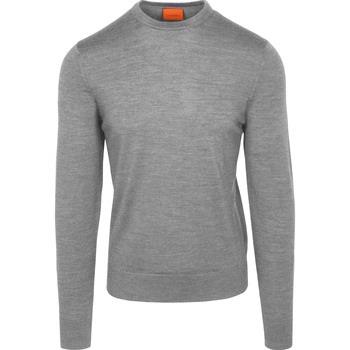 Sweat-shirt Suitable Pull Laine Mérino Gris