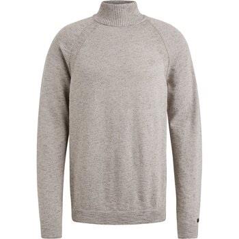 Sweat-shirt Cast Iron Pull Col Roulé Melange Gris