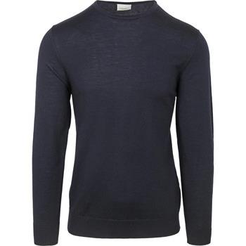 Sweat-shirt Profuomo Pull-over Laine Merinos Navy