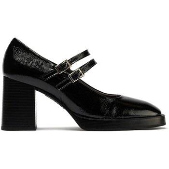 Chaussures Pitillos MERCEDITAS DE TACÓN EN PIEL CHAROL NEGRO 10195