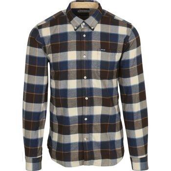 Chemise Barbour Chemise Valley Carreaux Marron Bleu