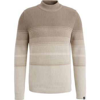 Sweat-shirt Vanguard Pull Knitted Rayures Beige