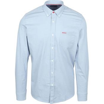 Chemise New Zealand Auckland NZA Chemise James Twill Bleu Clair