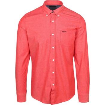 Chemise New Zealand Auckland NZA Chemise James Twill Rouge