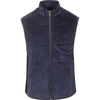 Veste Knowledge Cotton Apparel Corduroy Bodywarmer Marine